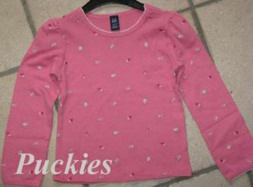 Roze GAP longsleeve maat 92 *NIEUW* (8362)  beschikbaar voor biedingen