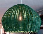 Grote Groene Retro Hanglamp, Huis en Inrichting, Lampen | Hanglampen, Ophalen of Verzenden, Zo goed als nieuw