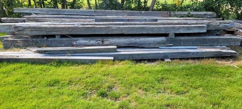 basralocus hardhouten palen, Doe-het-zelf en Verbouw, Hout en Planken, Gebruikt, Balk, Overige houtsoorten, 300 cm of meer, 50 mm of meer