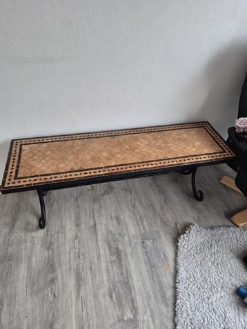 Mexicaanse tafel site table smeedijzer met mozaïek  beschikbaar voor biedingen