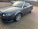Audi A4 2.0 Tfsi 147KW Cabrio AUT 2008 Grijs, Auto's, Audi, Zwart, 4 stoelen, A4, Leder