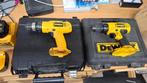 2 x dewalt boormachine 6x accu 2 x lader 2 x koffer, Doe-het-zelf en Verbouw, Gereedschap | Boormachines, Boormachine, Gebruikt
