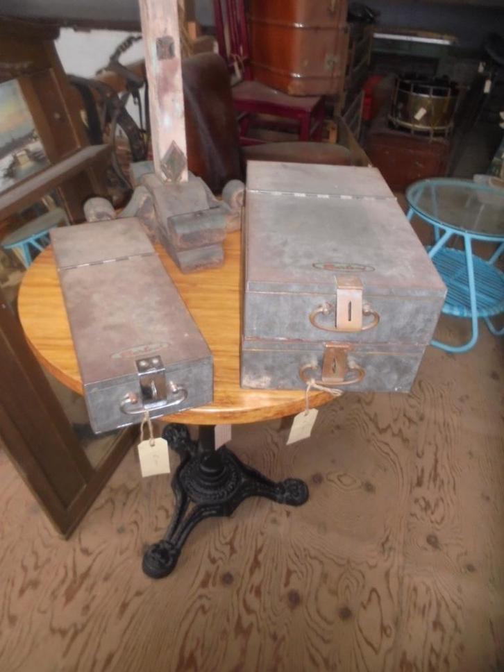 Oud Bankkluisje of bank lade van de Firma Marten, Antiek en Kunst, Curiosa en Brocante, Ophalen