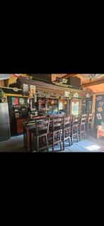 Complete bar met achterwand en 6 barkrukken, Ophalen, Gebruikt, Barinrichting