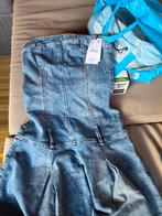Stradivarius Denim Jurk - Maat S, Blauw, Ophalen of Verzenden, Zo goed als nieuw, Maat 36 (S)