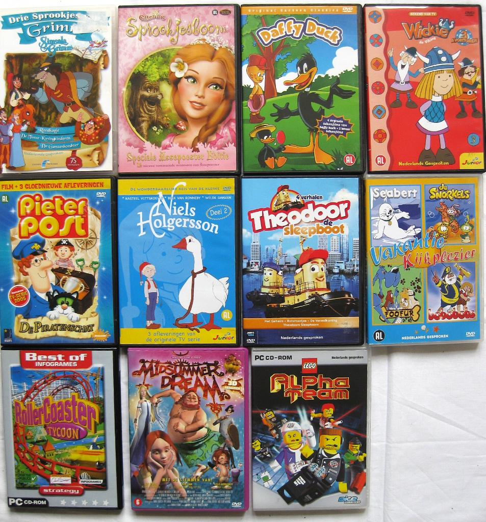 Kinder DVD ’s 11 Stuks Voor € 6,, Antiek en Kunst, Antiek | Goud en Zilver, Ophalen of Verzenden