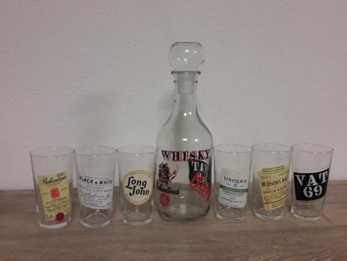 wiskey glazen set, Verzamelen, Glas en Borrelglaasjes, Gebruikt, Borrel- of Shotglas, Ophalen of Verzenden