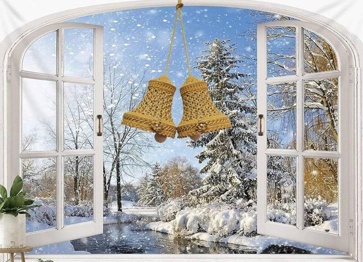 haakpakket kerstklokjes als compleet pakket, Hobby en Vrije tijd, Breien en Haken, Nieuw, Haken, Patroon of Boek, Ophalen of Verzenden