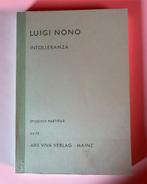 LUIGI NONO Intolleranza AV 75 Ars Viva Verlag• MAINZ, Muziek en Instrumenten, Bladmuziek, Piano, Klassiek, Ophalen of Verzenden