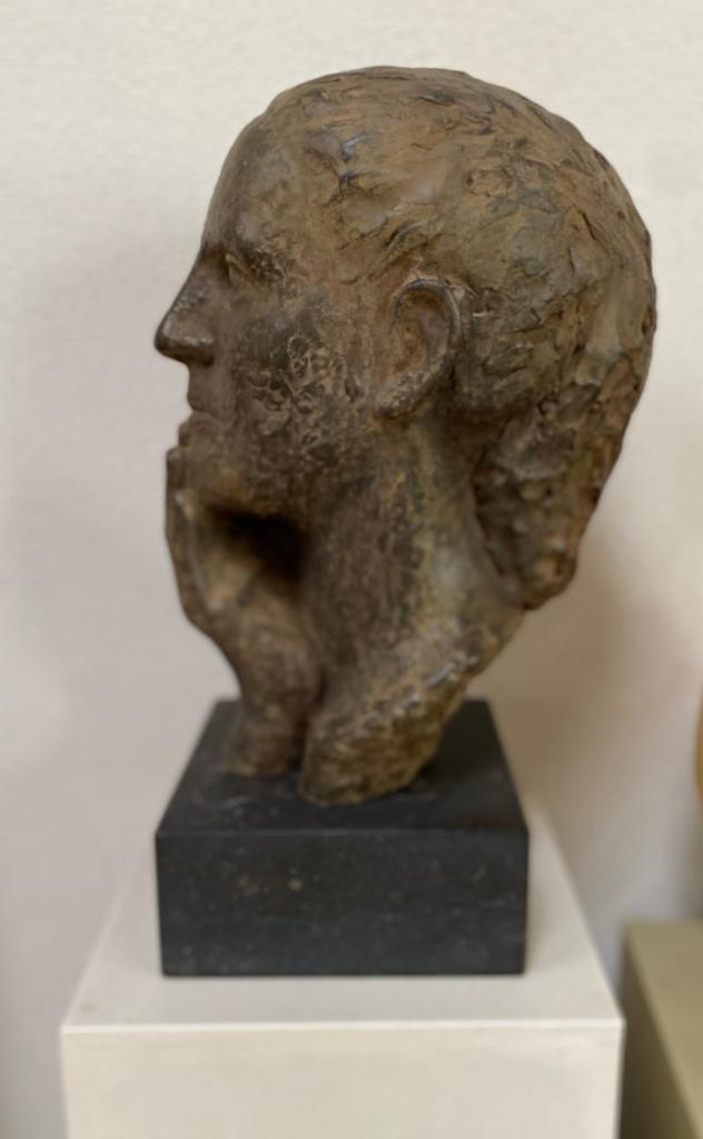 Kunstwerk de peinzende van Martine Vlieger, Antiek en Kunst, Kunst | Beelden en Houtsnijwerken, Ophalen