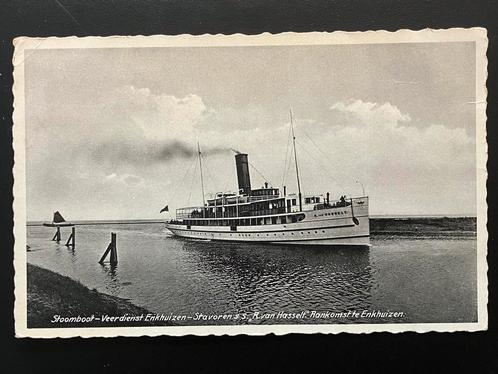 Enkhuizen Stavoren veerboot R.van Hasselt 1915-1959, Verzamelen, Ansichtkaarten | Nederland, Ophalen of Verzenden