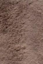 Zacht hoogpolig taupe vloerkleed 200x290, 200 cm of meer, Ophalen of Verzenden, Zo goed als nieuw, 200 cm of meer