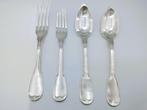 2 Zilveren couverts, Maison Deniére, Parijs, 1853, Antiek en Kunst, Antiek | Bestek, Verzenden