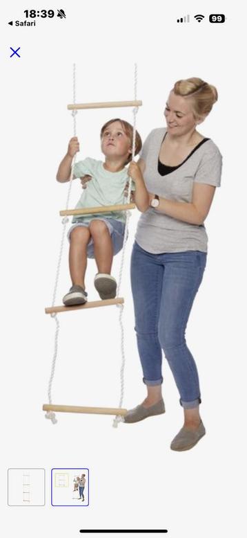 Kinder touwladder/klimladder 2 meter. beschikbaar voor biedingen