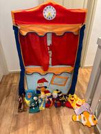 Houten Poppenkast met Handpoppen, Ophalen, Gebruikt