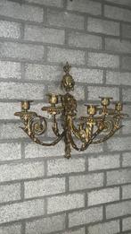 Antieke bronzen Victoriaanse wand kandelaar, Ophalen, Koper of Brons