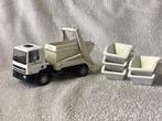 DAF 75 vrachtwagen met 6 container bakken, Hobby en Vrije tijd, Modelauto's | 1:50, Ophalen of Verzenden, Zo goed als nieuw, Bus of Vrachtwagen