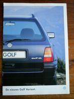 VW De Nieuwe Golf Variant [ 8 / 1993 36 pag ], Boeken, Auto's | Folders en Tijdschriften, Volkswagen, Zo goed als nieuw, Verzenden