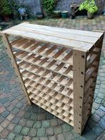 Wijnrek hout 64 flessen, Ophalen, Zo goed als nieuw, 25 flessen of meer, 75 cm of meer