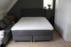 IKEA Dunvik boxspring 160x200 in topstaat, inclusief topper, Huis en Inrichting, Slaapkamer | Boxsprings, Ophalen, Tweepersoons