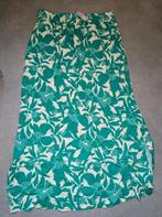 Maxi rok Hema groen/crème linnen maat L, Kleding | Dames, Rokken, Verzenden, Maat 42/44 (L), Nieuw, Hema