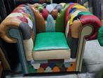 2x Chesterfield Patchwork Multicolor fauteuil + BEZORGING!!, Huis en Inrichting, Fauteuils, Chesterfield Patchwork, ., Nieuw, Ophalen of Verzenden