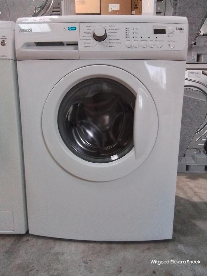 Zanussi lind100 wasmachine, 3 maand garantie 3827, Witgoed en Apparatuur, Wasmachines, Refurbished, Voorlader, 6 tot 8 kg, Minder dan 85 cm