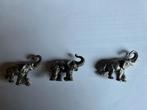 Tinnen  Olifantjes, Ophalen of Verzenden, Zo goed als nieuw, Wild dier, Beeldje of Figuurtje