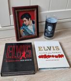 Elvis Presley verzameling 2x dvd album + ansichtkaart + glas, Ophalen of Verzenden