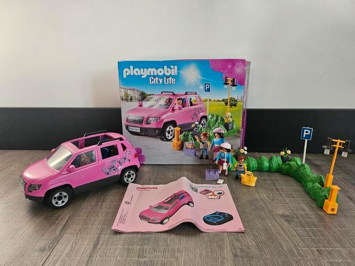PLAYMOBIL Familiewagen met parkeerplaats - 9404, Kinderen en Baby's, Speelgoed | Playmobil, Zo goed als nieuw, Ophalen of Verzenden