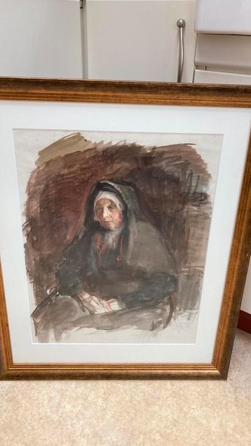 Fraaie oude aquarel Albert Neuhuys (1844-1914) beschikbaar voor biedingen