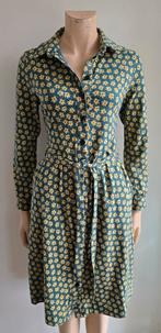 ZILCH Retro Jurk Groen met Bloemen Maat M, Kleding | Dames, Maat 38/40 (M), Ophalen of Verzenden, Zo goed als nieuw, Knielengte