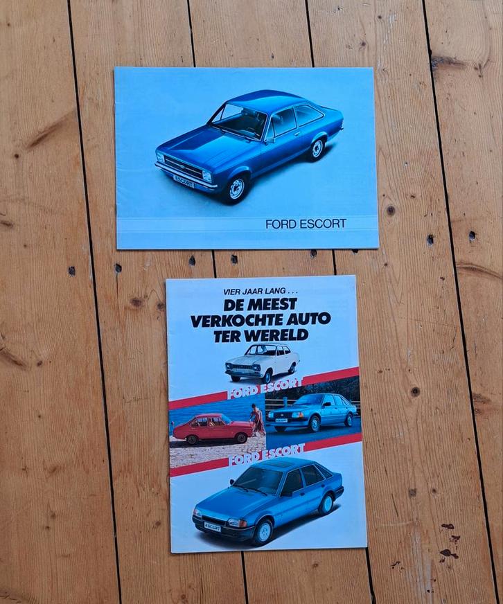 2 Folders/brochures FORD Escort, Boeken, Auto's | Folders en Tijdschriften, Zo goed als nieuw, Ford, Ophalen of Verzenden