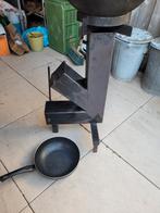 Rocket Stove superdik cortenstaal profiel met temperatuur, Tuin en Terras, Ophalen, Gebruikt, Rocket stove