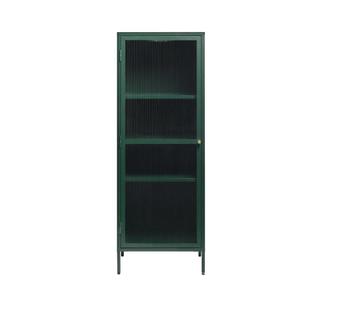 by fonQ Opal Vitrinekast - H 160 cm - Olijfgroen | €399, nu  beschikbaar voor biedingen