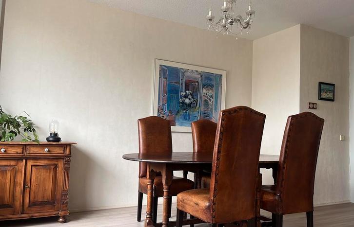 Antieke Engelse dubbele gateleg hangoortafel , eettafel, Antiek en Kunst, Antiek | Meubels | Tafels, Ophalen