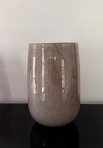 Grijs beige glazen vaas Dutz., Ophalen of Verzenden, Overige kleuren, Glas, Minder dan 50 cm