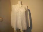 Dante 6  blouse wit deels knoopjes pof mouwen 2/M