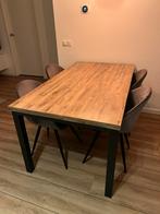 Eijerkamp tafel met 4 stoelen (set) 160x90, Ophalen, 50 tot 100 cm, Zo goed als nieuw, 150 tot 200 cm