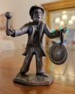 Pewter town crier craft figurine Man with Gong, Ophalen of Verzenden