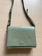 BURKEY groen echt leren tasje afm. ong. 22 x 18 cm, Ophalen of Verzenden, Nieuw, Groen, Schoudertasje