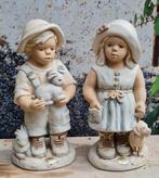 3 tuinbeelden beton Alice figuren Zie omschrijving, Tuin en Terras, Tuinbeelden, Ophalen of Verzenden, Gebruikt