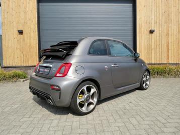 Fiat 500 C Abarth 595 Turismo mat grijs *Leder*Carplay*Uniek beschikbaar voor biedingen