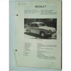 Renault Dauphine Gordini Vraagbaak losbladig 1963-1966 #1 Ne, Boeken, Auto's | Boeken, Gelezen, Ophalen of Verzenden, Renault