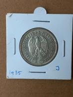 Dld 5 mark 1935 J zilver, Postzegels en Munten, Ophalen of Verzenden, Duitsland, Zilver