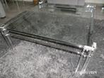 salontafel glas 90x90, Huis en Inrichting, Tafels | Salontafels, 50 tot 100 cm, Minder dan 50 cm, Glas, Gebruikt