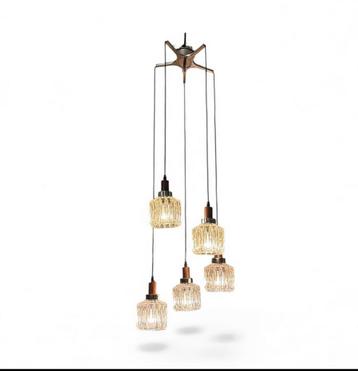 1960s Vintage Pendellamp - Hanglamp met 5 lichtpunten beschikbaar voor biedingen