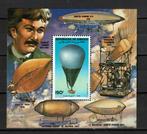djibouti 1983 pf blok luchtballonnen luchtvaart zeppelin 1, Ophalen of Verzenden, Postfris, Vliegtuigen
