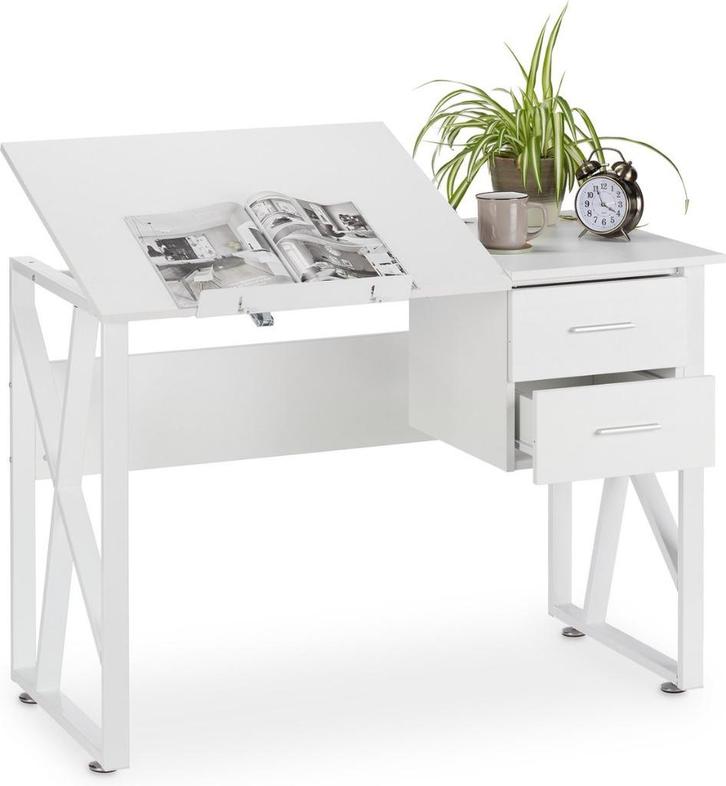 bureau kantelbaar - met opbergruimte - 2 lades - verstelbaar, Huis en Inrichting, Bureaus, Nieuw, Bureau, Ophalen