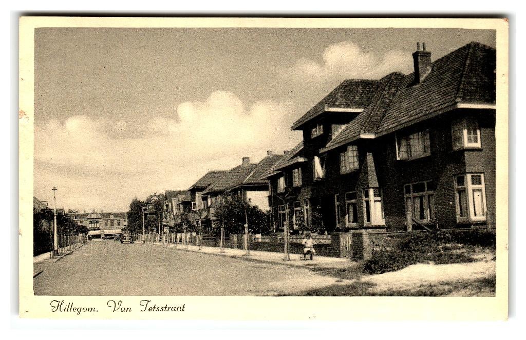 Hillegom, Van Tetsstraat, Verzenden, 1940 tot 1960, Gelopen, Zuid-Holland